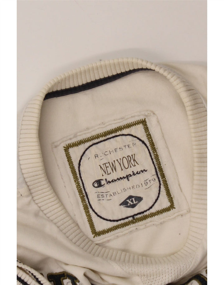 Champion T-Shirt Graphique Femme UK 18 XL Blanc