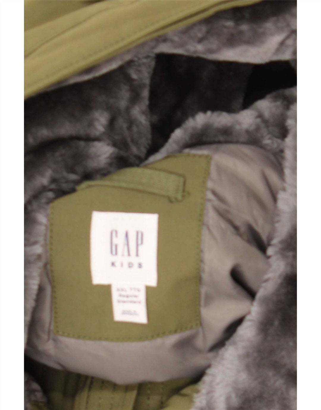 Parka à capuche Gap Garçon 13-14 ans Kaki Polyester