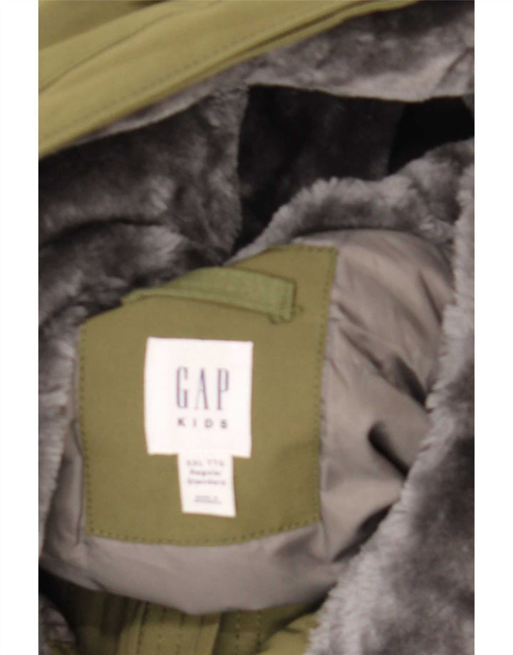 Parka à capuche Gap Garçon 13-14 ans Kaki Polyester