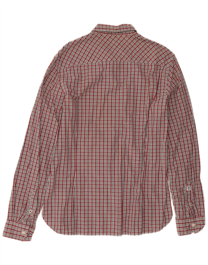 Timberland Chemise Homme Grand Carreau Rouge Coton