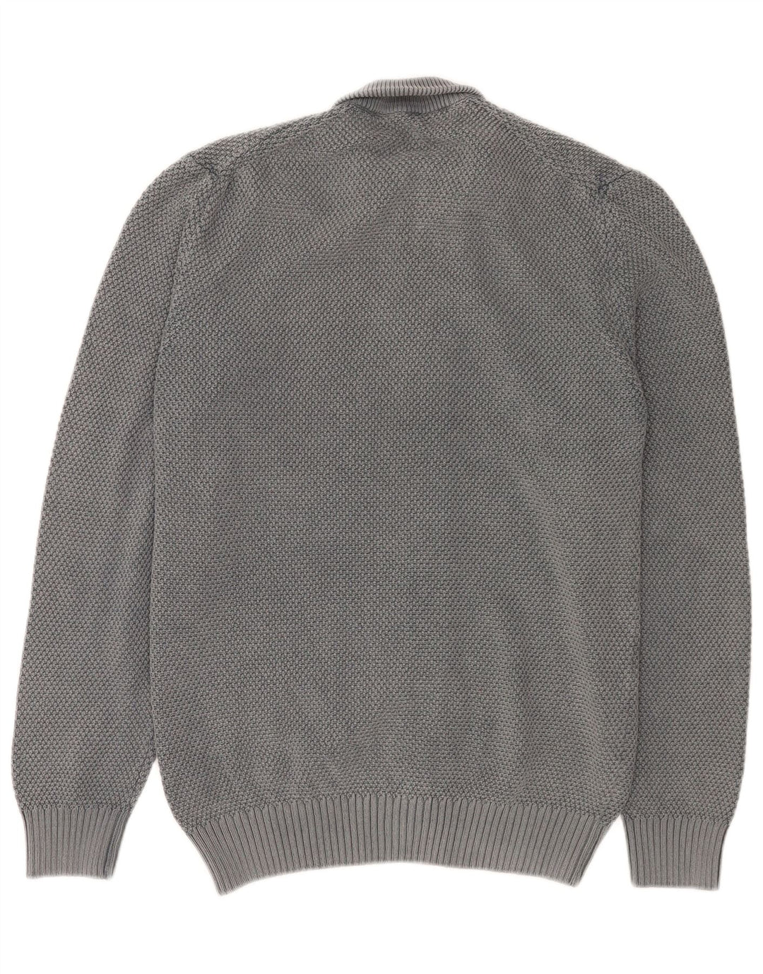 Trussardi Jeans Cardigan Pull Gris Moyen Coton Homme