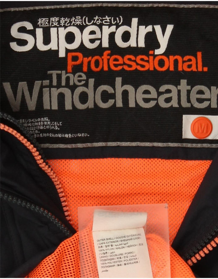 Superdry Veste de pluie The Windcheater Graphic pour femme UK 12 Bleu marine moyen