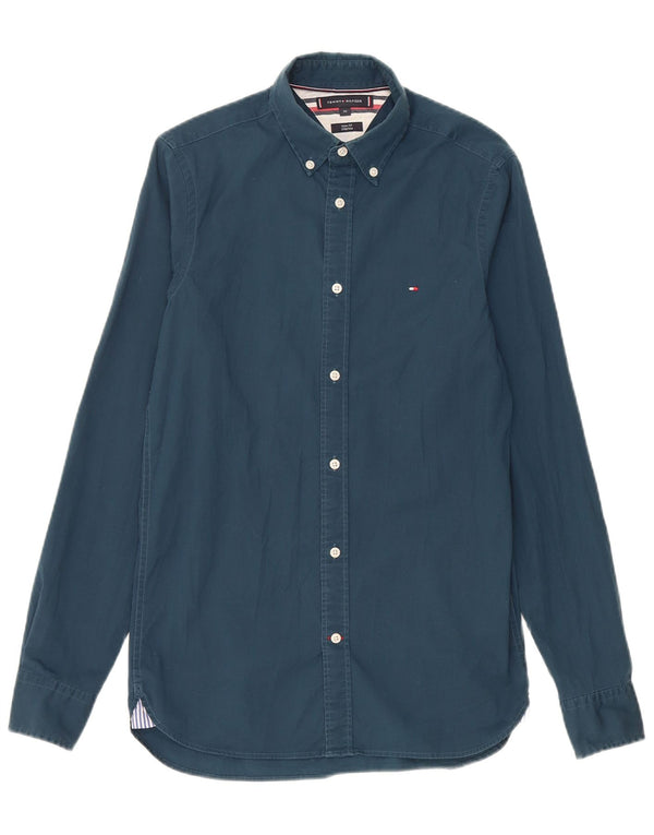 Tommy Hilfiger Chemise Stretch Slim Fit XS Bleu Marine Coton