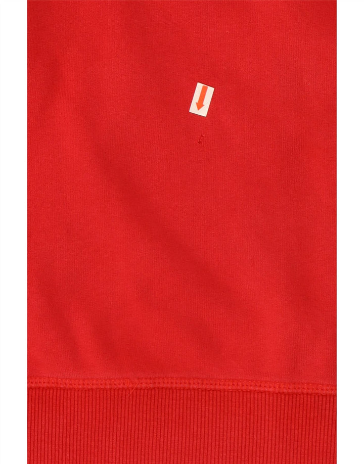 Superdry Pull à capuche zippé pour homme en coton rouge Small