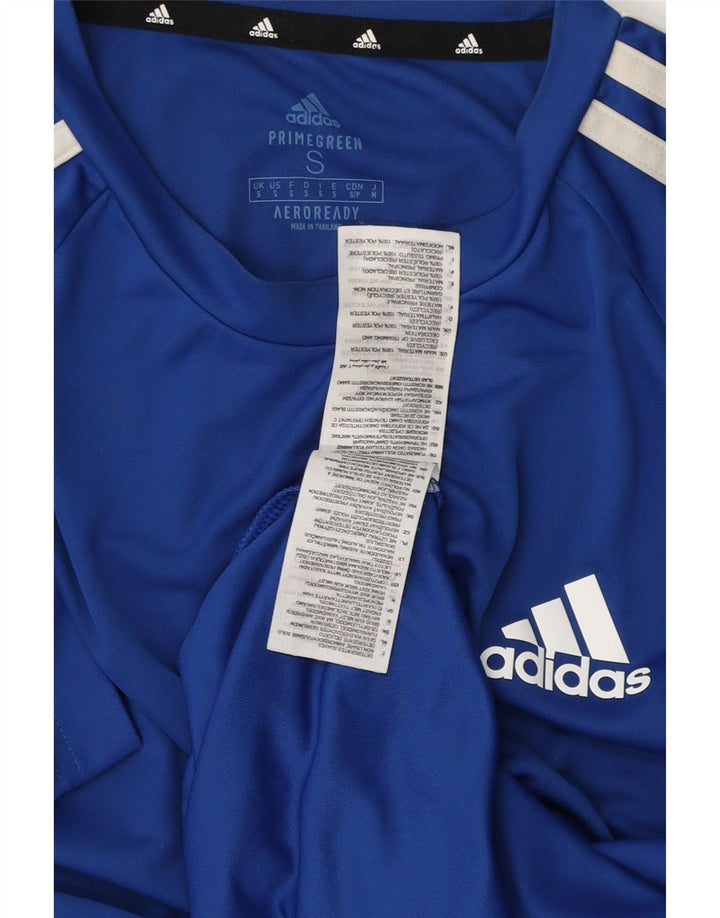 ADIDAS T-Shirt Climalite Homme Petit Bleu Polyester