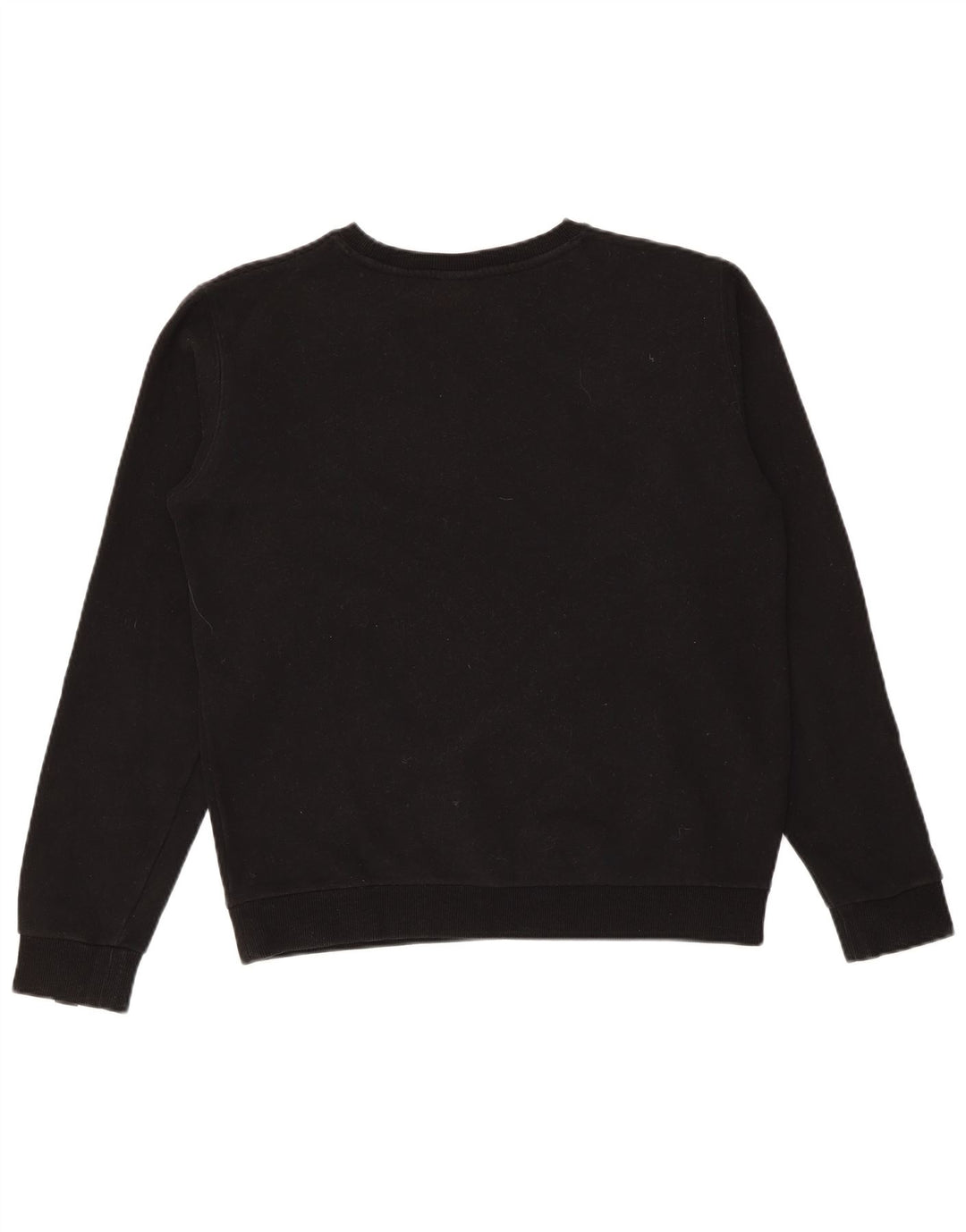 Ellesse Sweat-shirt surdimensionné graphique pour femme UK 8 Small Noir Coton