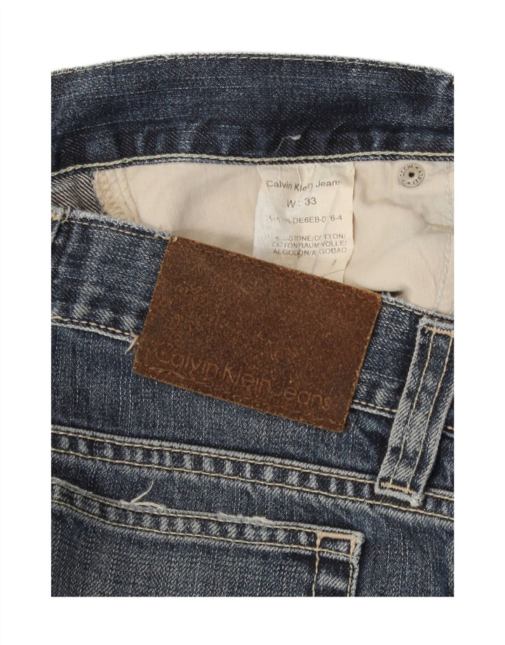 Calvin Klein Jean droit femme W33 L30 bleu coton