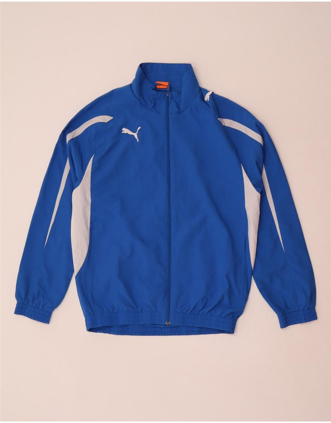 Puma Veste de survêtement pour homme Petit Bleu Colorblock Polyester Sports