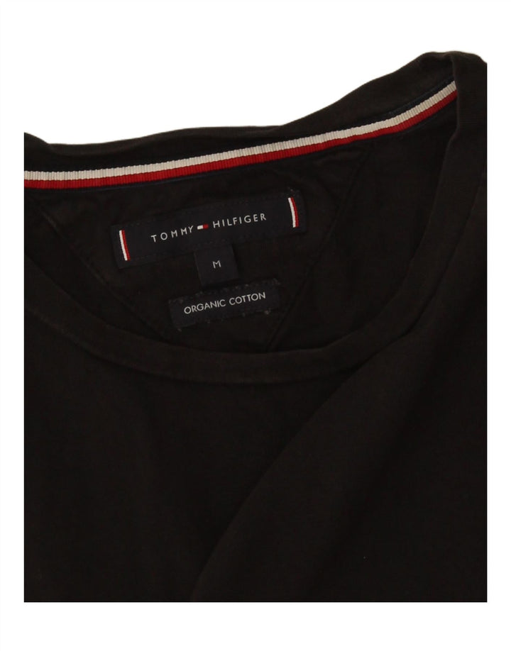 Tommy Hilfiger T-Shirt Graphique Homme Noir Moyen Coton
