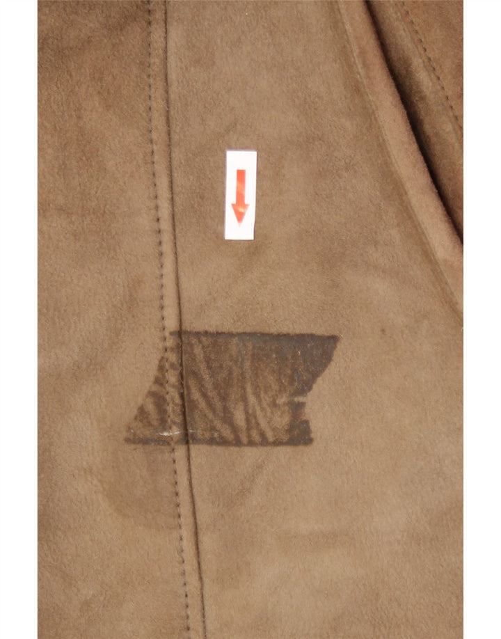 manteau en peau de mouton femme vintage UK 18 XL peau de mouton beige
