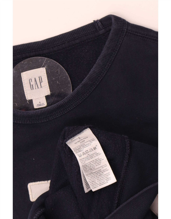 Gap Mens Graphic Sweatshirt Jumper Petit Bleu Marine Coton