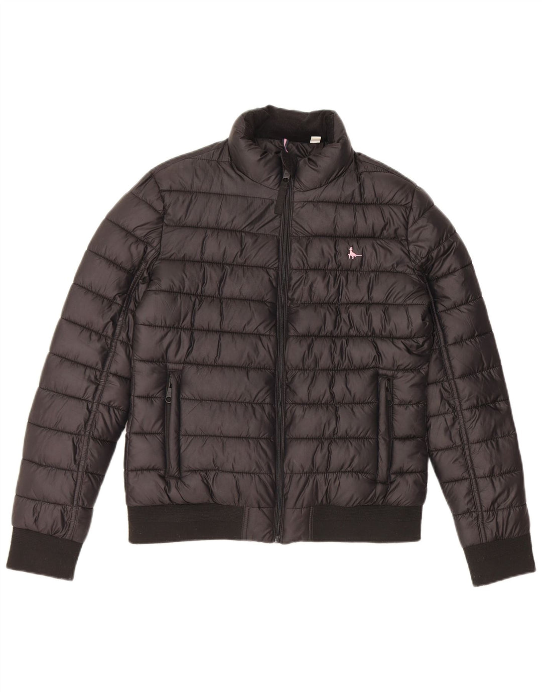 Jack Wills Veste matelassée pour femme UK 10 Small Noir Polyester