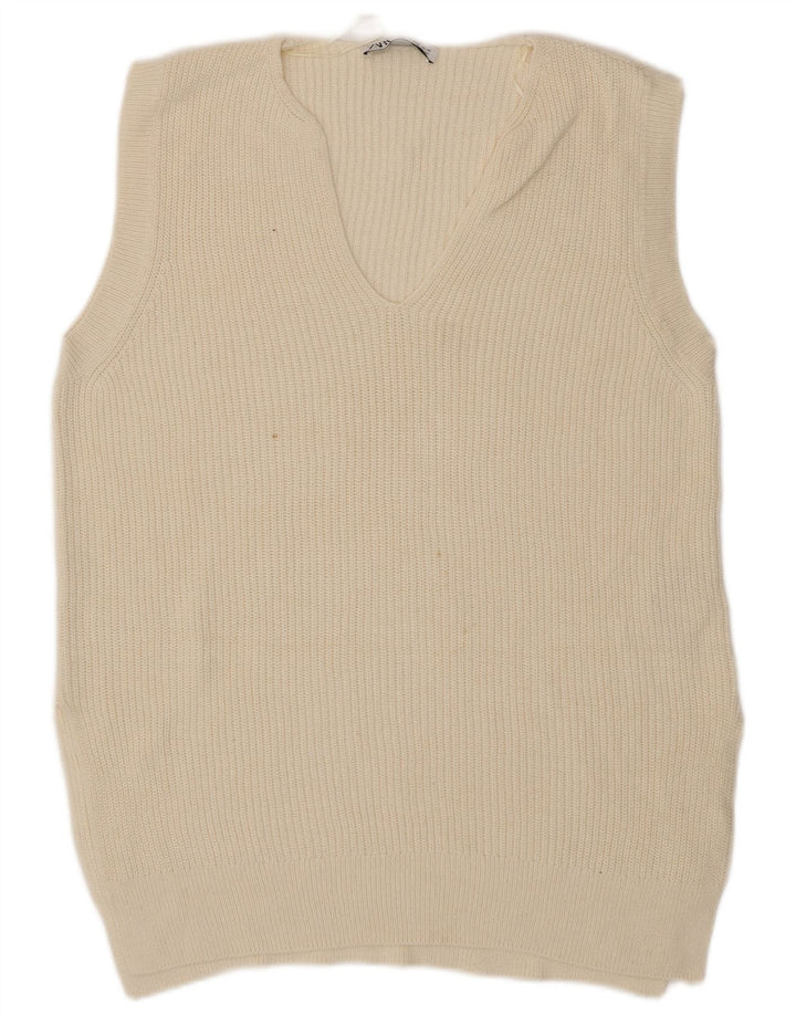 Zara Homme Gilet Débardeur Petit Coton Beige