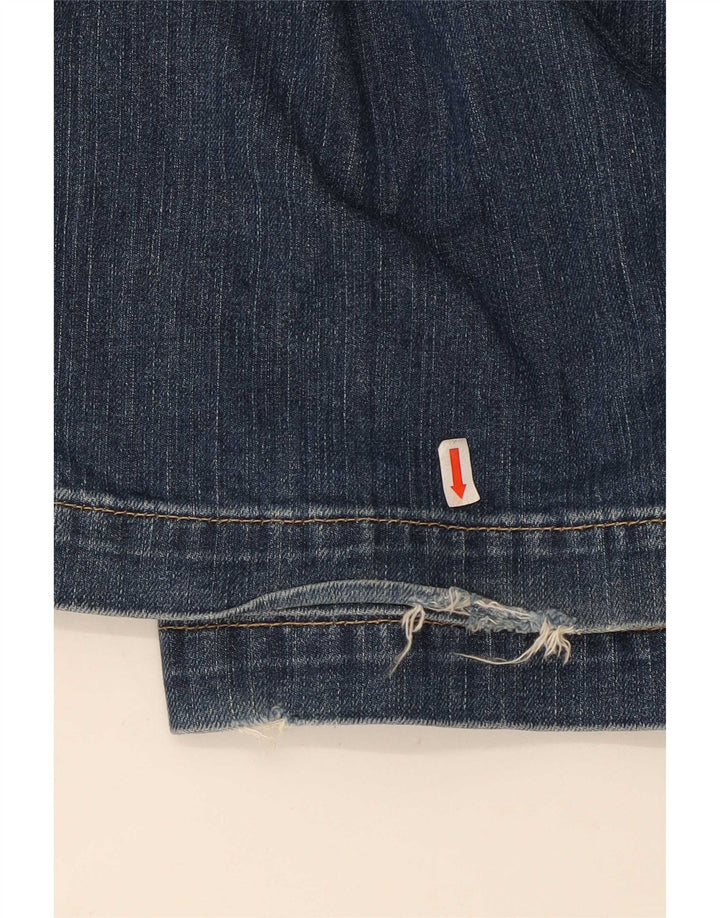 Gap Jean évasé long et maigre pour femme US 8 Medium W30 L32 Bleu marine Coton