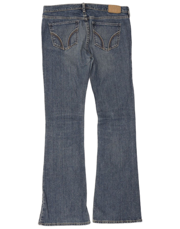 Hollister Jean évasé pour femme US 3 Small W30 L31 Bleu Coton