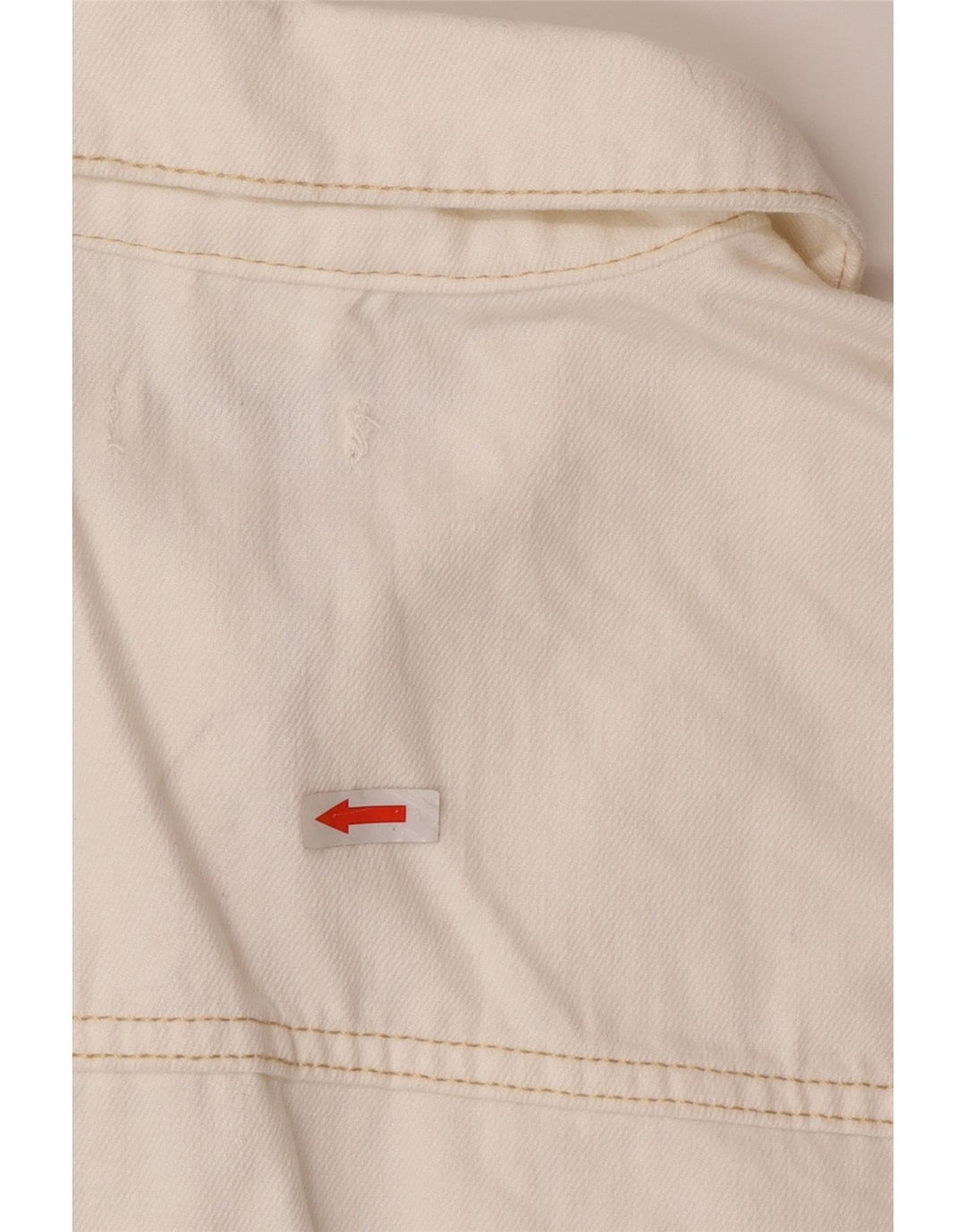 Topshop Combishort en Denim pour Femme UK 8 Petit Coton Blanc