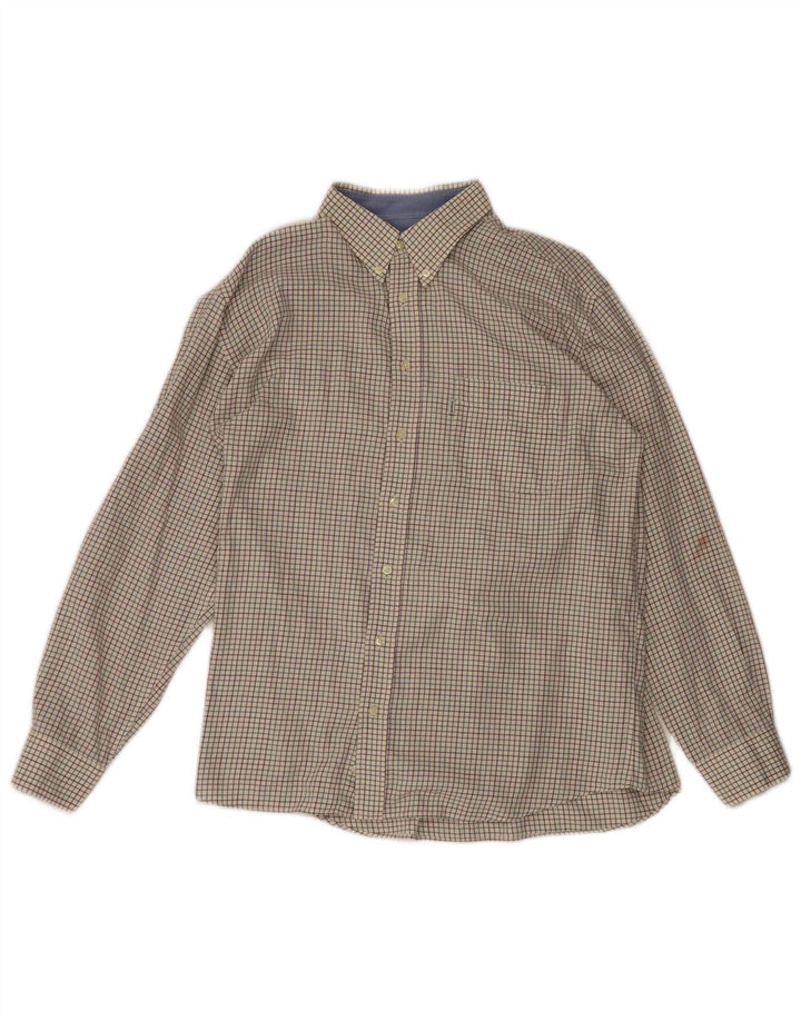 Barbour Chemise Homme XL Off White Check Coton