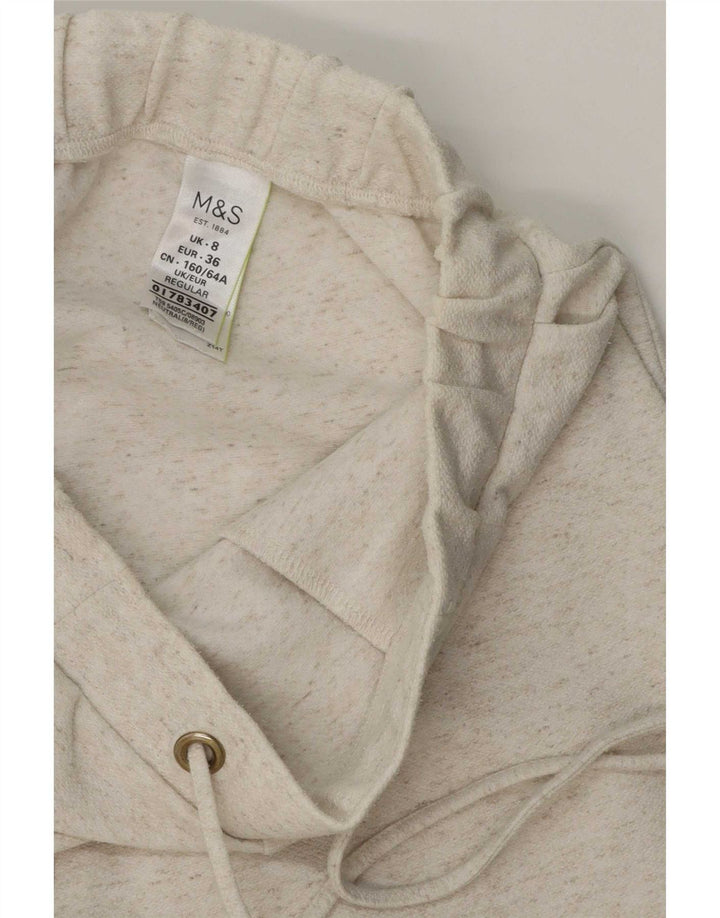 Marks & Spencer Pantalon de survêtement pour femme UK 8 Small Beige Moucheté
