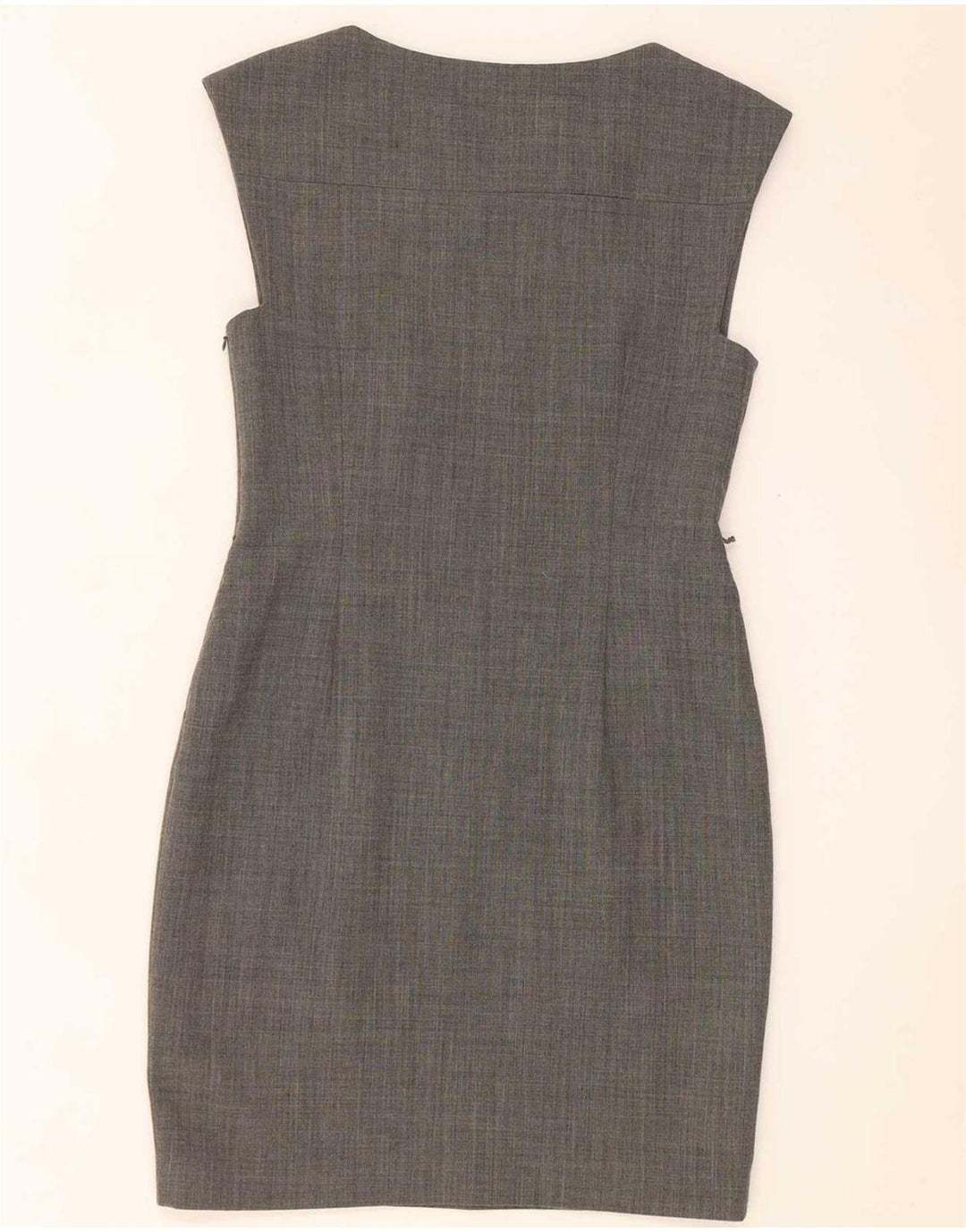 Ted Baker Robe fourreau sans manches pour femme Taille 2 Petit Polyester Gris