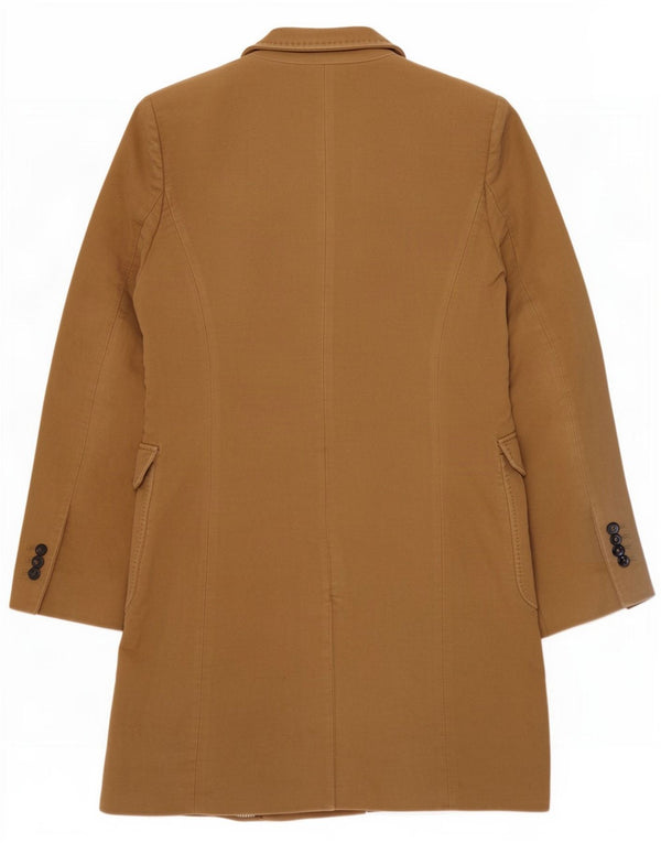 Zara Femme Pardessus UK 12 Coton Beige Moyen