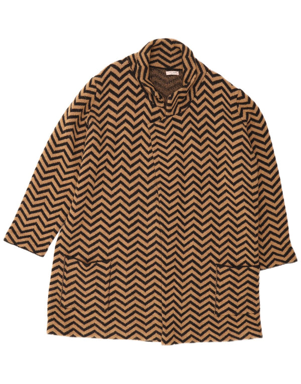 Fiorella Rubino Cardigan long pour femme UK 18 XL Chevron marron