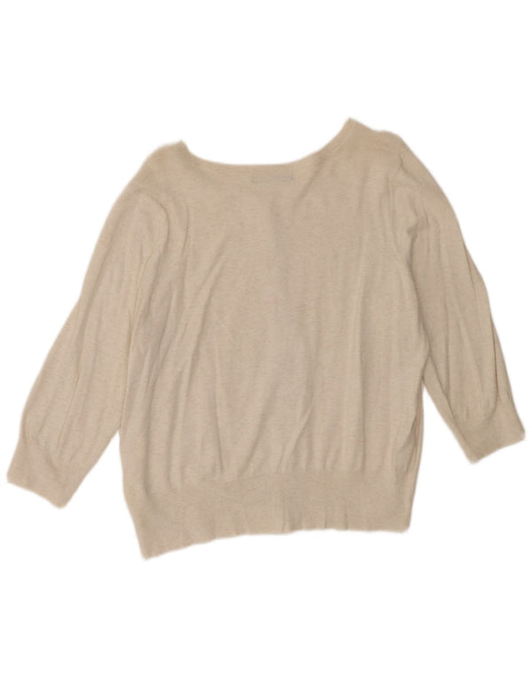 Marks & Spencer Cardigan court à manches 3/4 pour femme UK 18 XL Beige