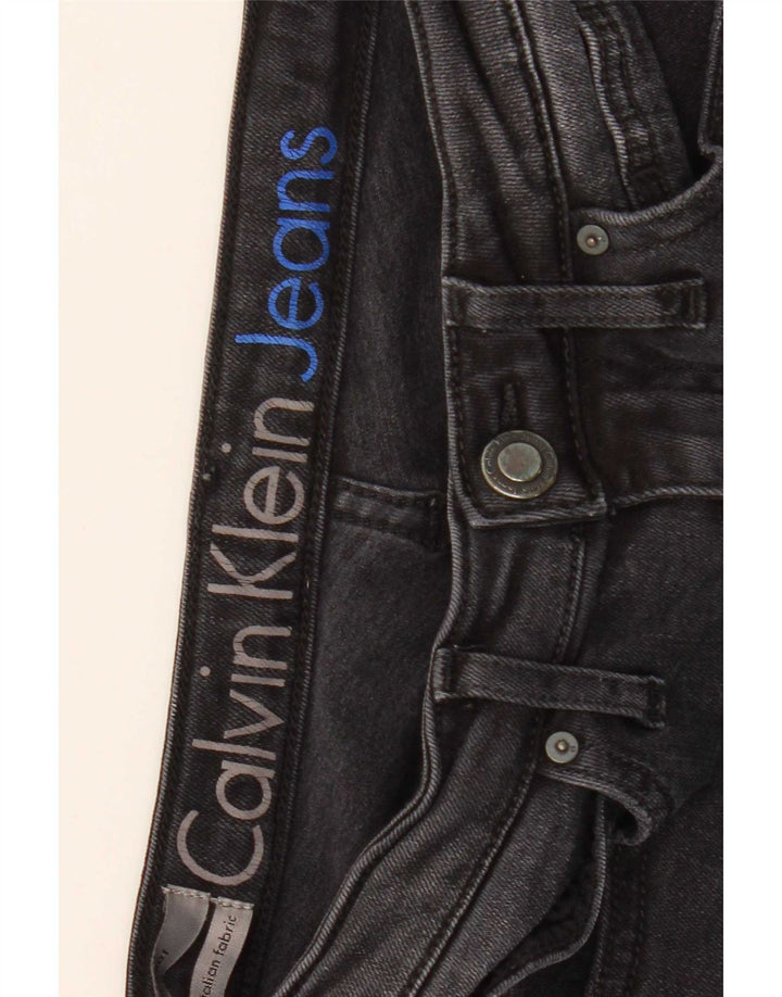 Calvin Klein Jean Slim Bootcut Femme W28 L32 Lyocell Noir