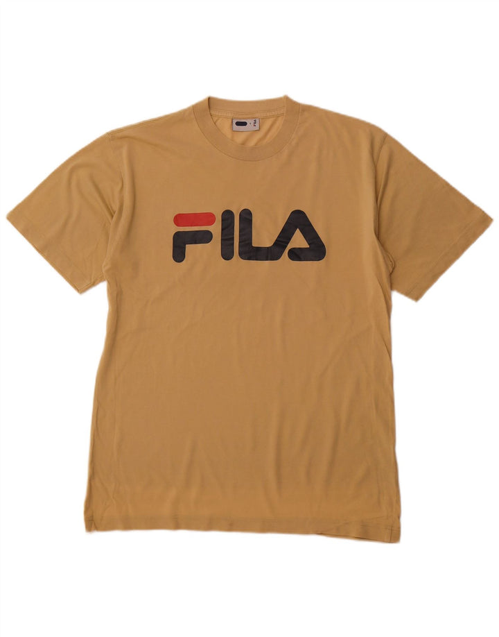 FILA T-Shirt Graphique Homme Petit Beige
