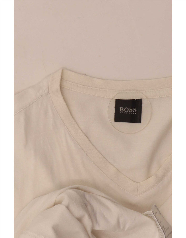 Hugo Boss Homme T-Shirt Top XL Blanc Coton