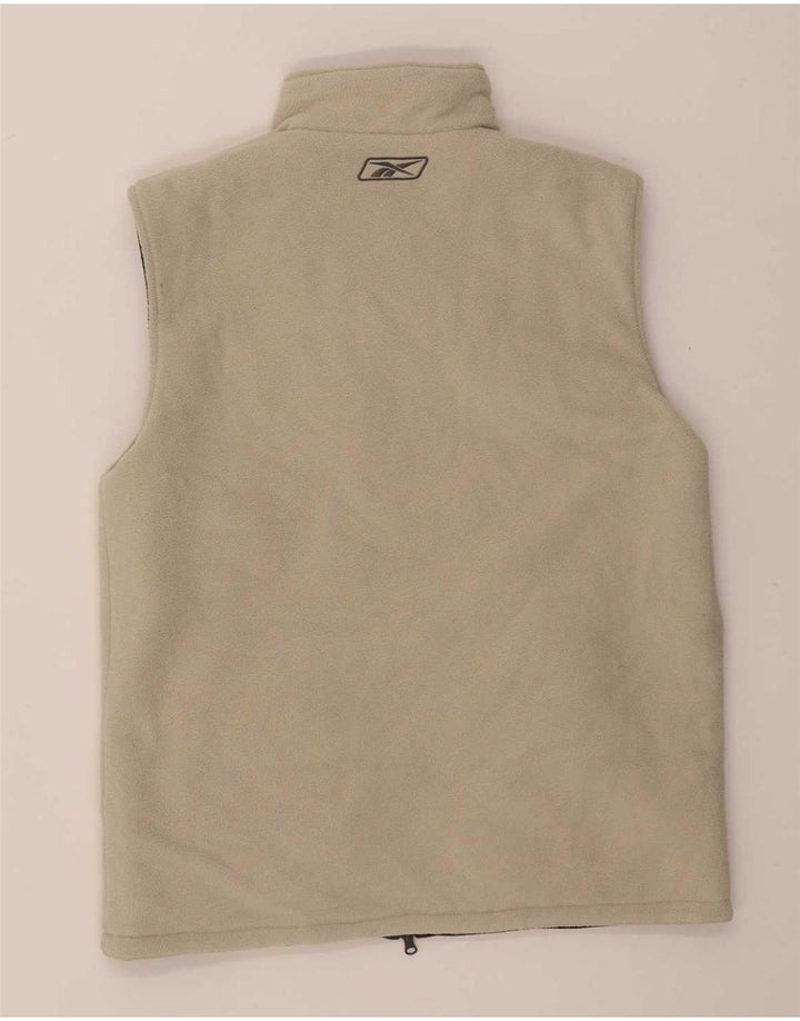 Reebok Gilet rembourré réversible pour femme UK 14 Large Gris