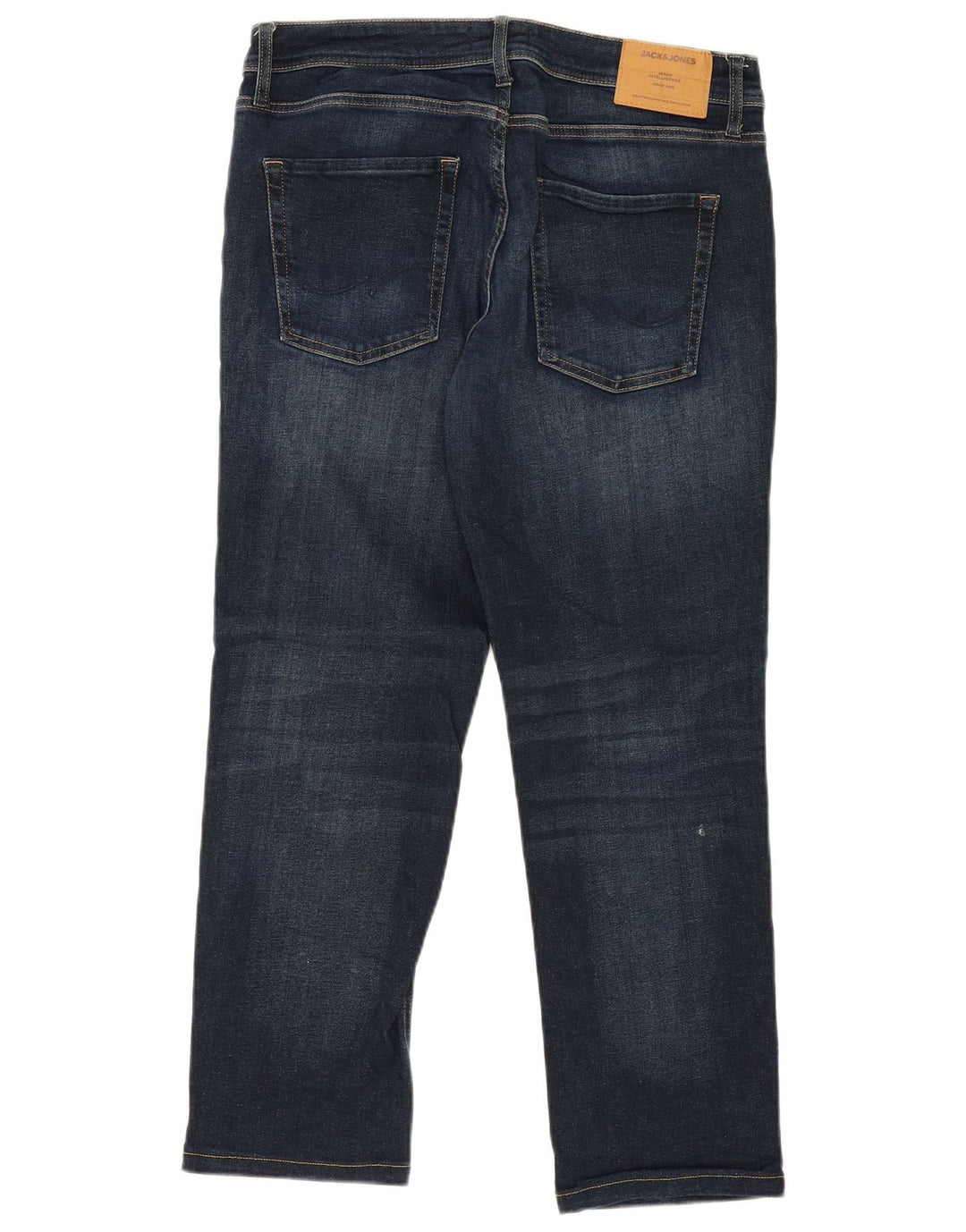 JACK & JONES Jean Droit Clark Regular Fit W34 L27 Homme Bleu Coton