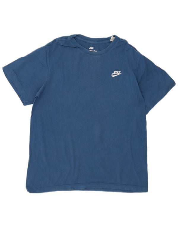 Nike Hommes The Tee T-Shirt Haut Petit Bleu Coton