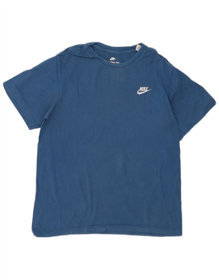 Nike Hommes The Tee T-Shirt Haut Petit Bleu Coton