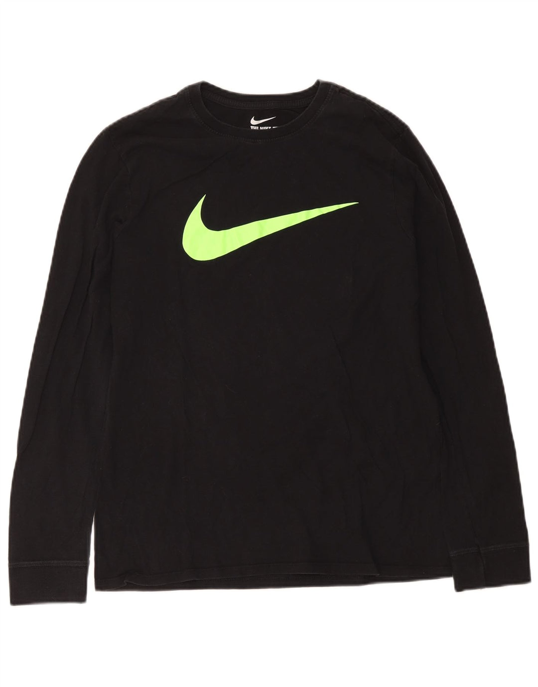 Nike Haut à manches longues pour homme Coupe athlétique en coton noir moyen