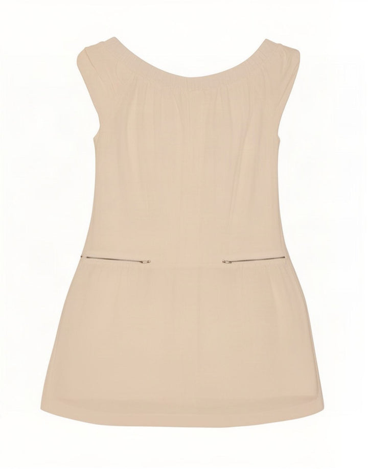 Elisabetta Franchi Robe à épaules dénudées pour femme IT 44 Viscose blanc moyen