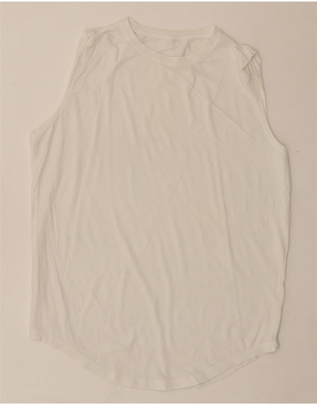 LULULEMON Womens Vest Top UK 14 Medium White Vintage Lululemon and Second-Hand Lululemon from Messina Hembry 