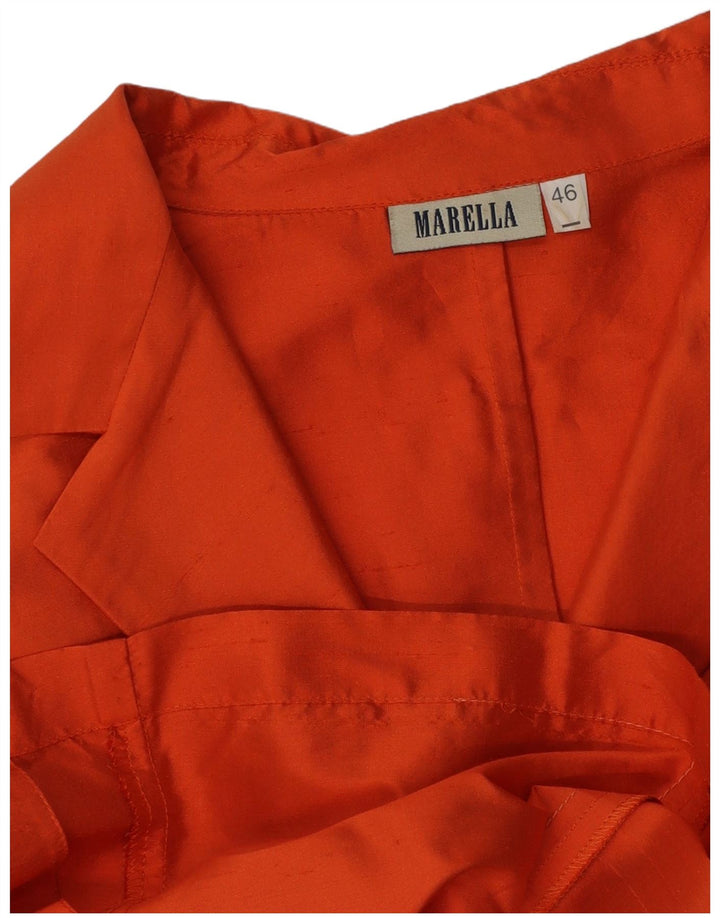 Marella Chemisier à manches 3/4 pour femme IT 46 Large Orange