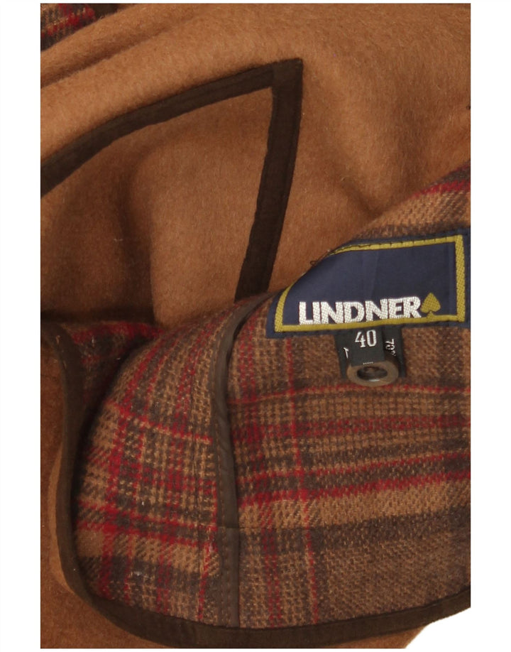 Lindner Veste Blazer 2 Boutons Femme IT 40 Petite Laine Marron