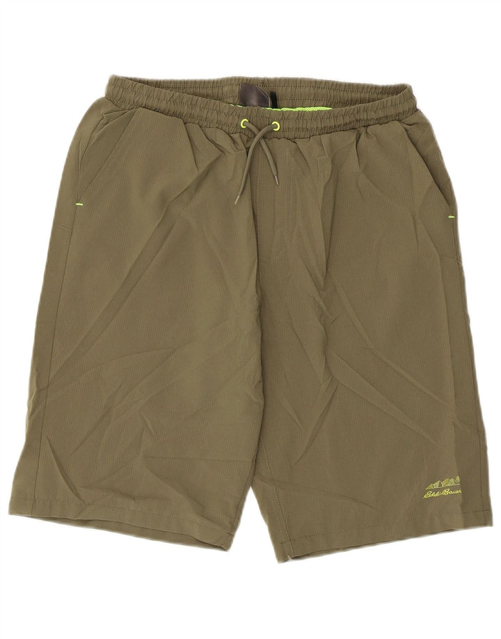 Eddie Bauer Short de sport garçon 15-16 ans XL Kaki Polyester