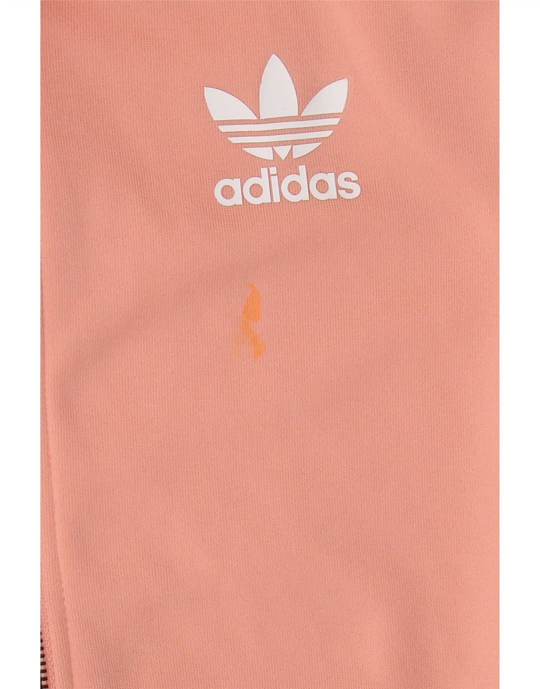 Adidas Veste de survêtement graphique pour femme UK 6 XS Orange Polyester