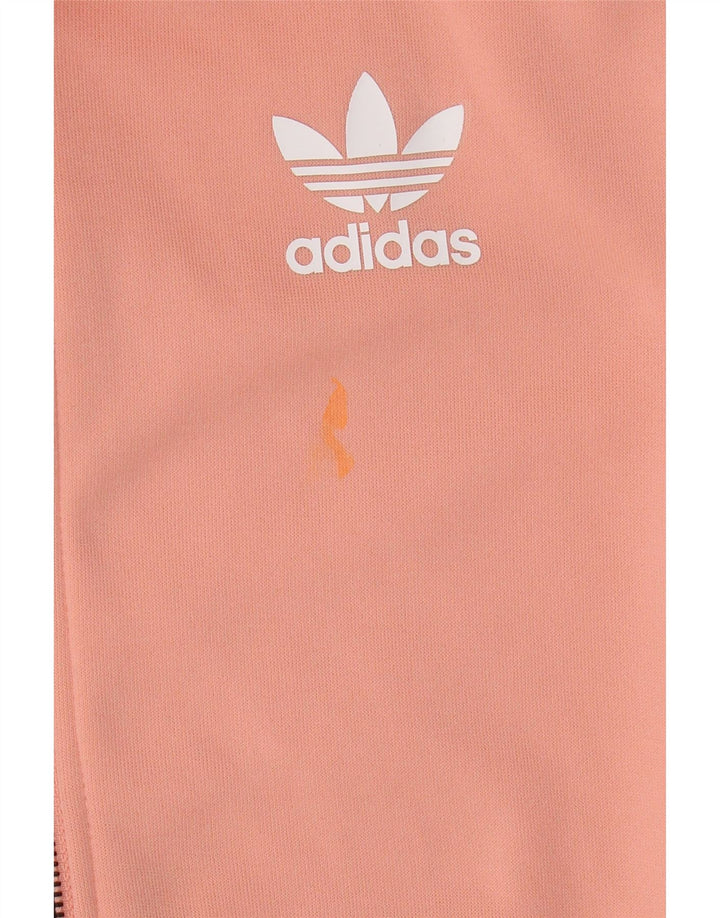 Adidas Veste de survêtement graphique pour femme UK 6 XS Orange Polyester