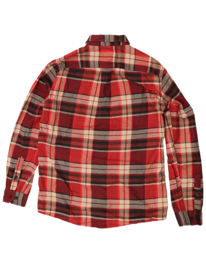 Eddie Bauer Chemise en flanelle à carreaux pour homme, coupe classique, rouge moyen