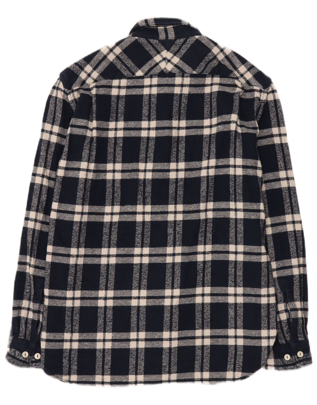 French Connection Chemise Ample en Flanelle Homme Bleu Marine à Carreaux