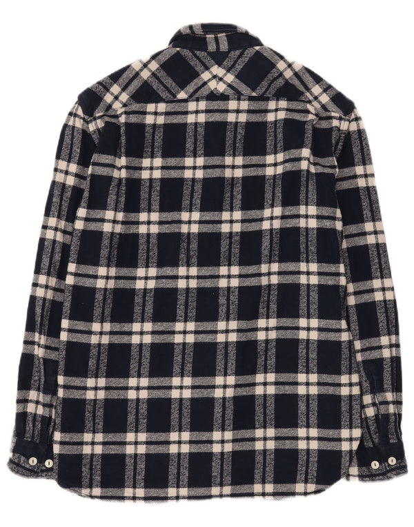 French Connection Chemise Ample en Flanelle Homme Bleu Marine à Carreaux