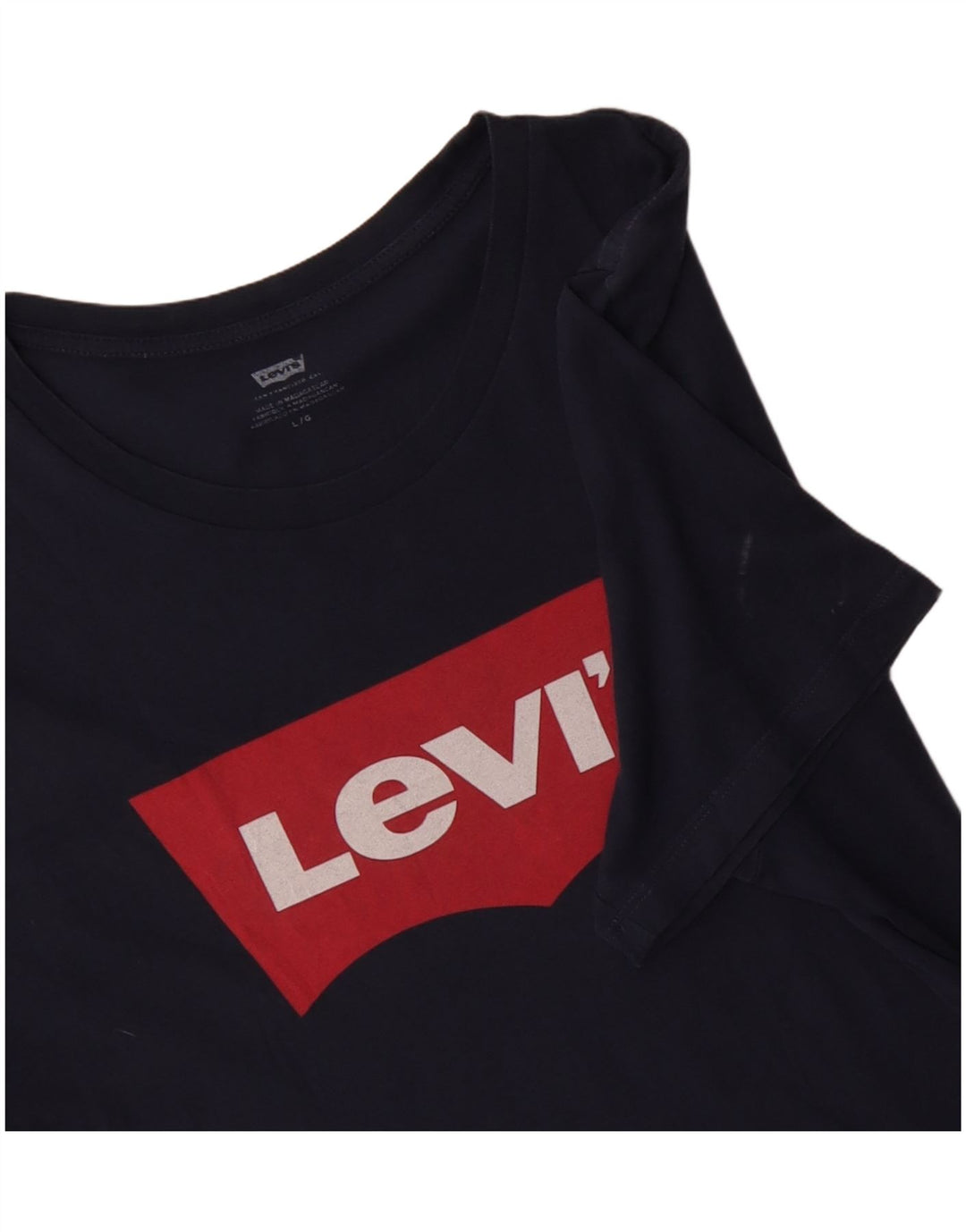 LEVI'S T-Shirt Graphique Homme Grand Bleu Marine Coton
