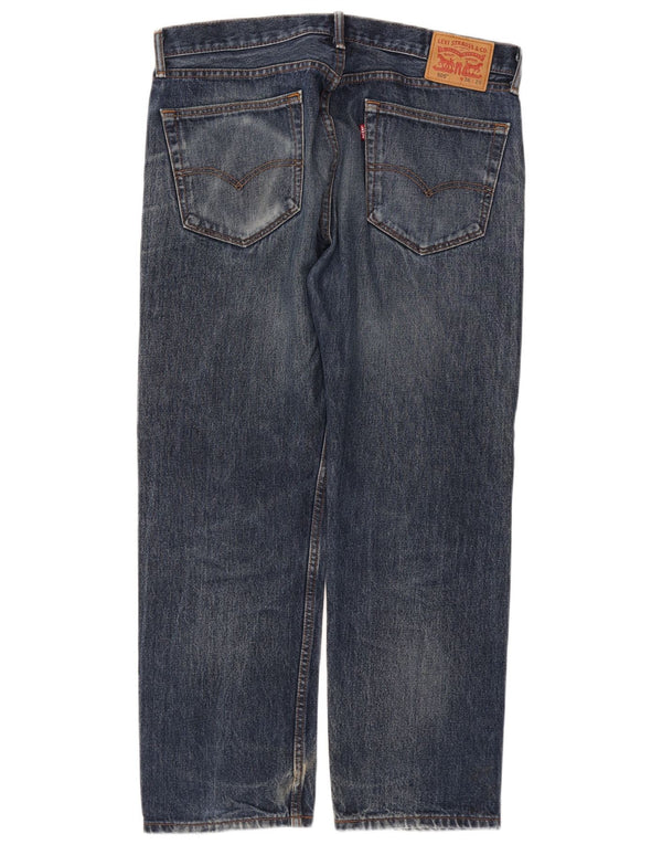 Levi's Jean droit 505 coupe classique pour homme W36 L29 Bleu coton