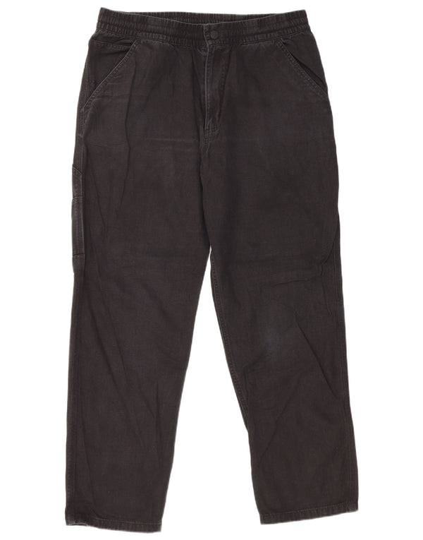 Vans Pantalon cargo droit pour homme Medium W32 L28 Noir Coton