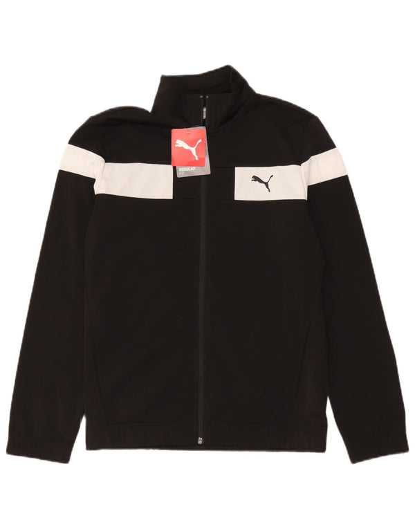 Puma Veste de Survêtement Garçon 13-14 ans Noir Colorblock Polyester