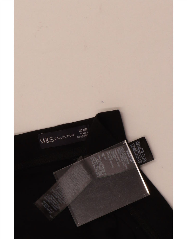 Marks & Spencer Leggings Femme UK 20 2XL Coton Noir