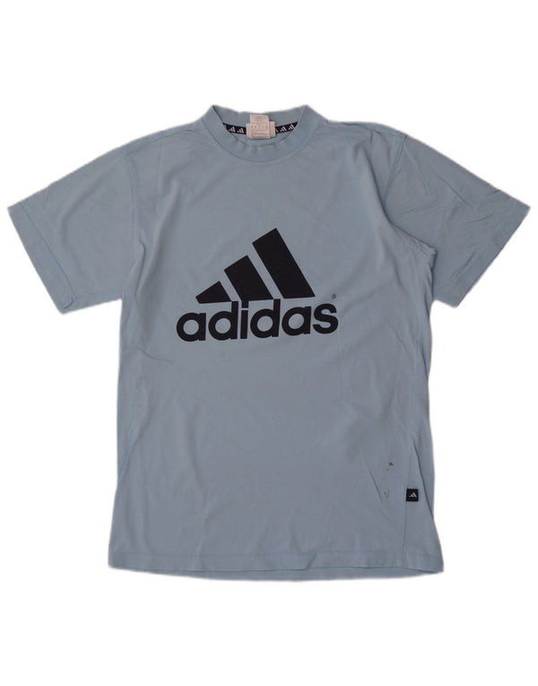 Adidas T-Shirt Graphique Garçon 15-16 ans Bleu Coton